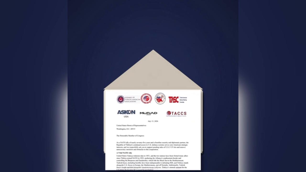 Video thumbnail for US: Turkish American groups urge Congress to approve sale of F-35 jets to Türkiye.