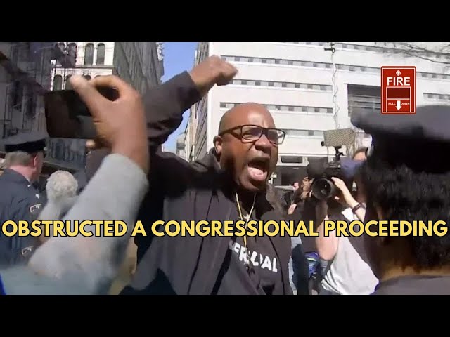 Video thumbnail for Rep. Jamaal Bowman (D-NY) Obstructed a Congressional Proceeding