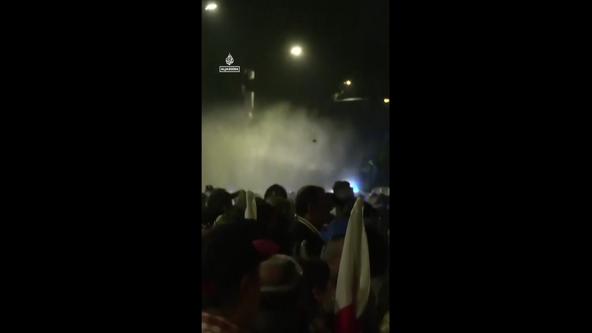 'Video thumbnail for Georgia protesters try to storm presidential palace in Tbilisi'