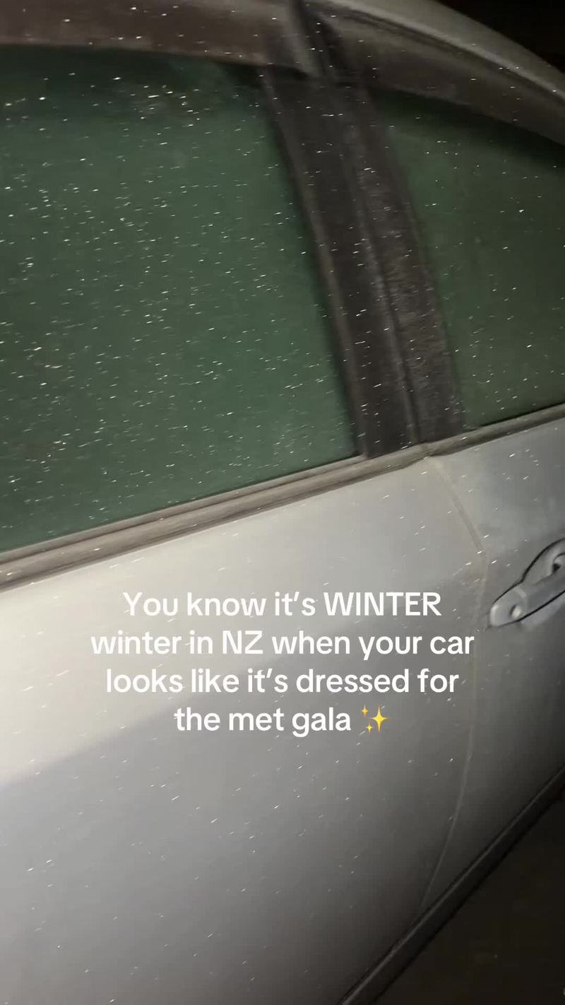 Video thumbnail for Car Covered in Glittering Frost on Christchurch Winter Morning