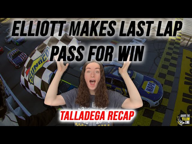 Video thumbnail for Chase Elliott Makes Last Lap Pass for Win as (Somehow) Drivers Avoided The Big One