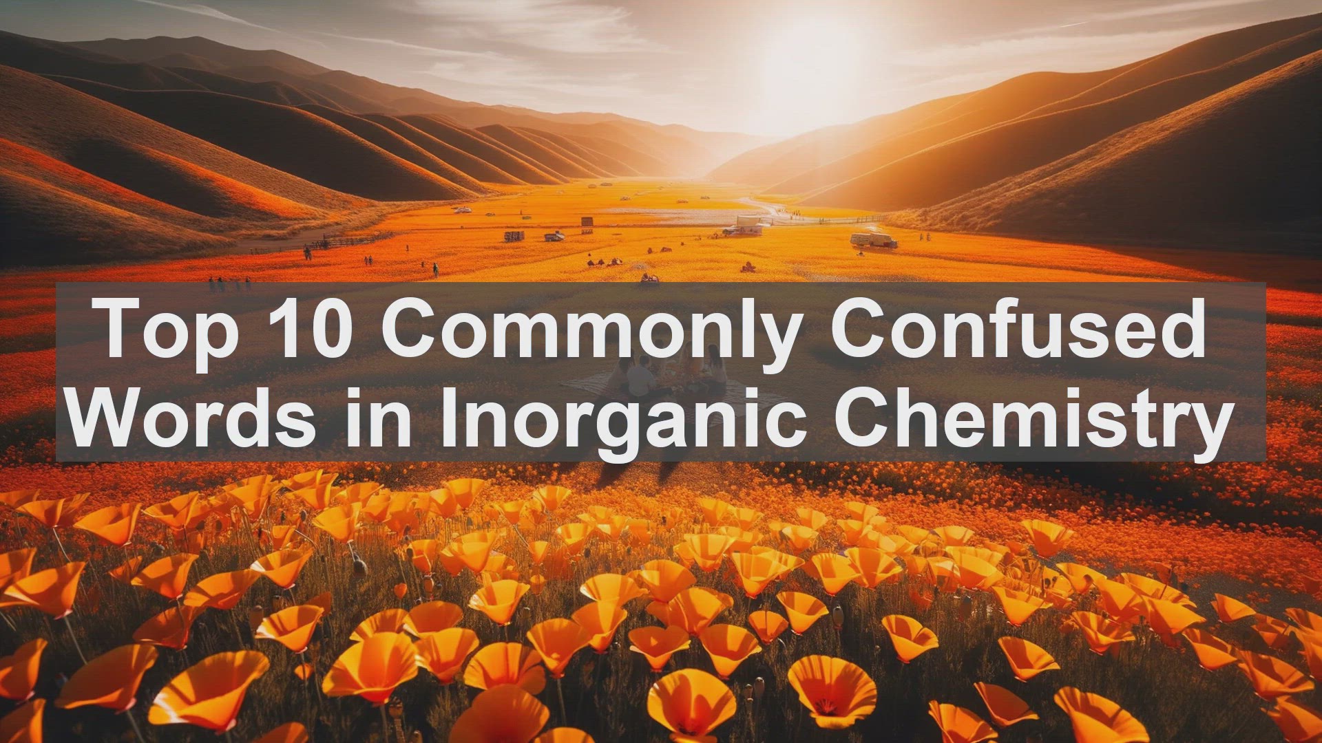'Video thumbnail for Top 10 Commonly Confused Words in Inorganic Chemistry'