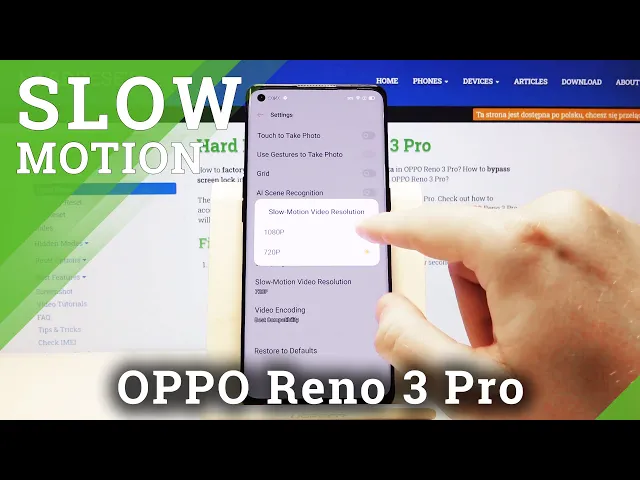 Video thumbnail for How to Change Slow Motion Resolution in OPPO Reno 3 Pro – Change Video Quality