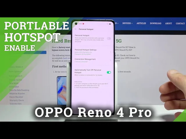 Video thumbnail for How to Enable Portable Hotspot on OPPO Reno 4 Pro – Turn On Portable Hotspot