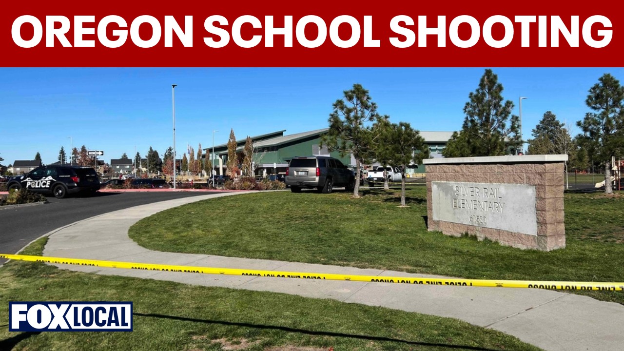 Video thumbnail for At least 2 hospitalized, suspect dead in Bend, Oregon elementary school shooting