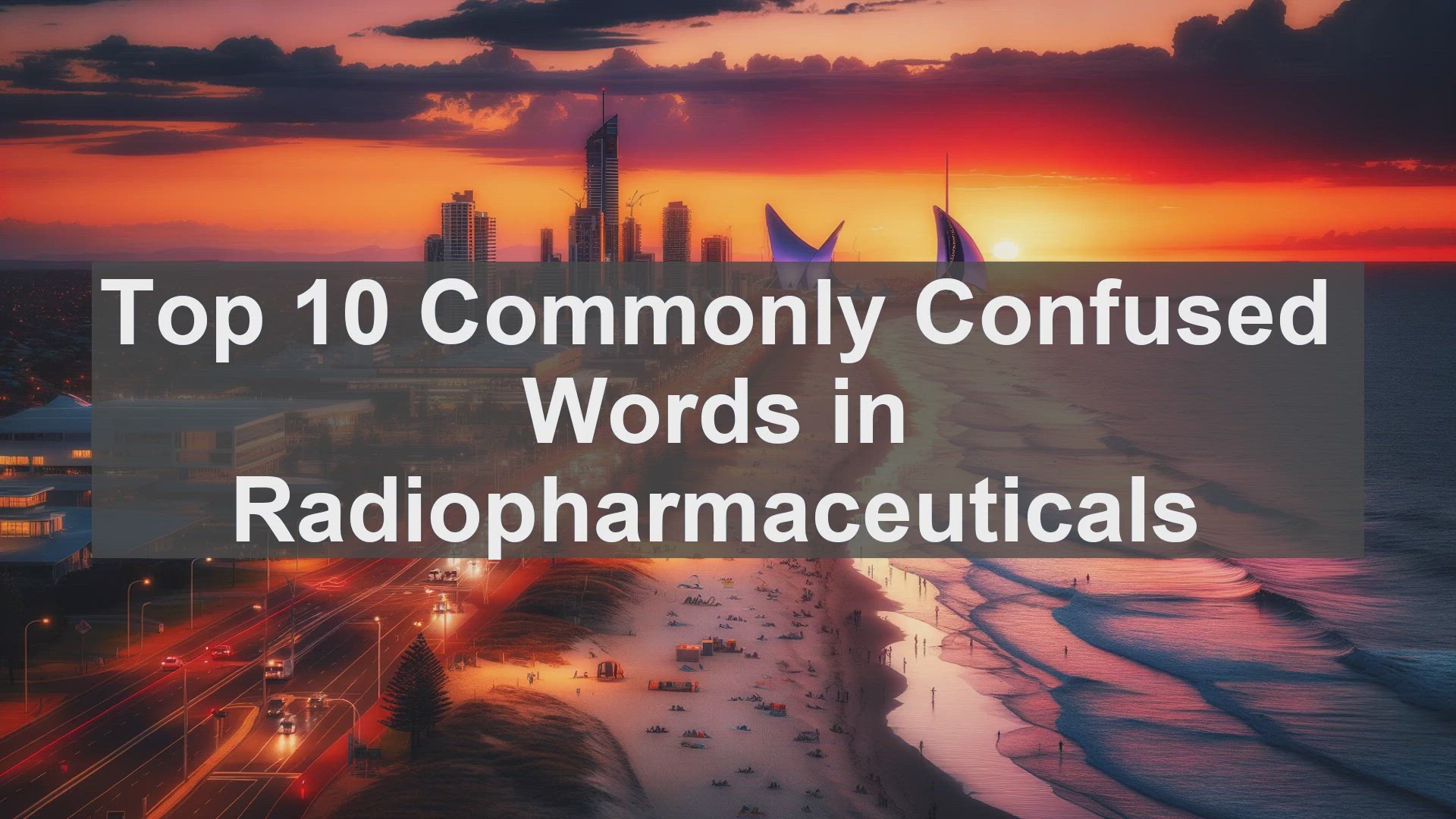 'Video thumbnail for Top 10 Commonly Confused Words in Radiopharmaceuticals'