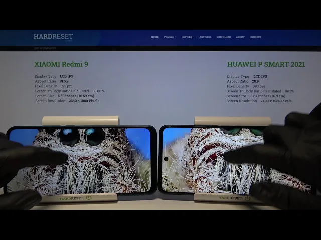 Video thumbnail for XIAOMI Redmi 9 & HUAWEI P Smart 2021 | Screen TEST