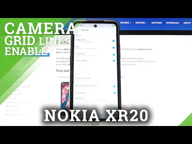 Video thumbnail for How to Turn On/Off Camera Gridlines on Nokia XR20 – Camera Features