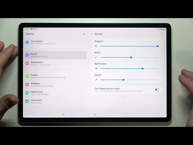 Video thumbnail for How to Change Volume Key Control on SAMSUNG Galaxy Tab S7 FE - Use Volume Key For Media