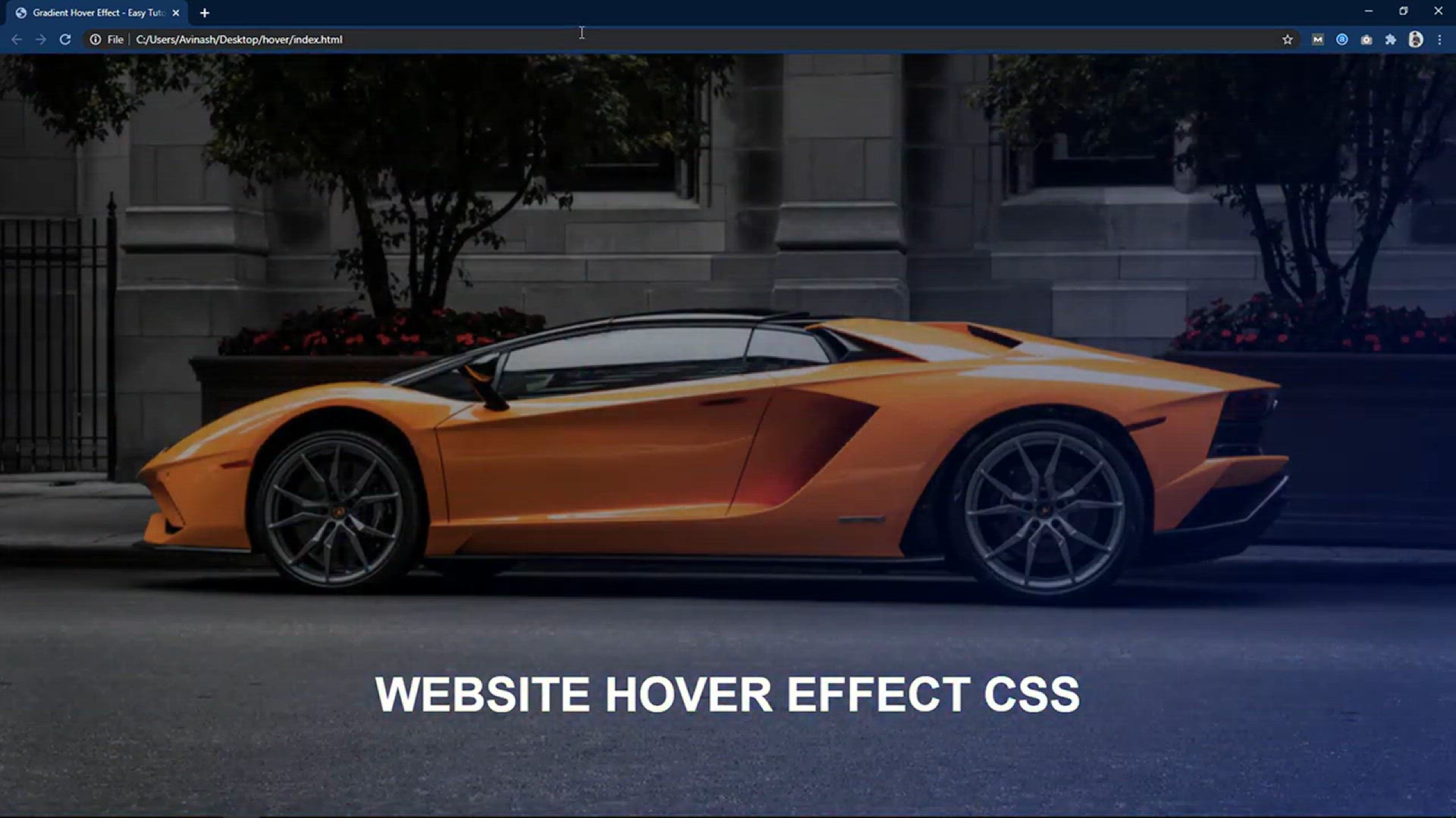 'Video thumbnail for How To Add Gradient Color Hover Effect On HTML And CSS Website'