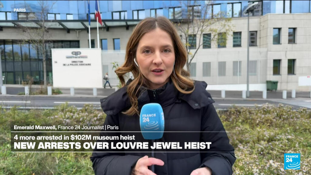 Video thumbnail for Four more arrested in $102M Louvre jewel heist, Paris prosecutor says