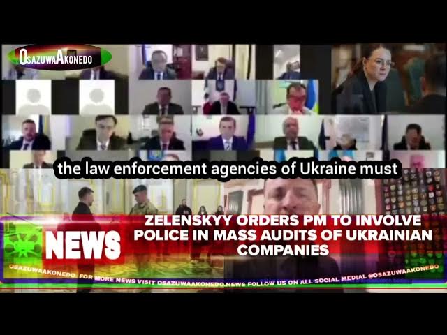 Video thumbnail for Zelenskyy Orders PM To Involve Police In Mass Audits Of Ukrainian Companies
