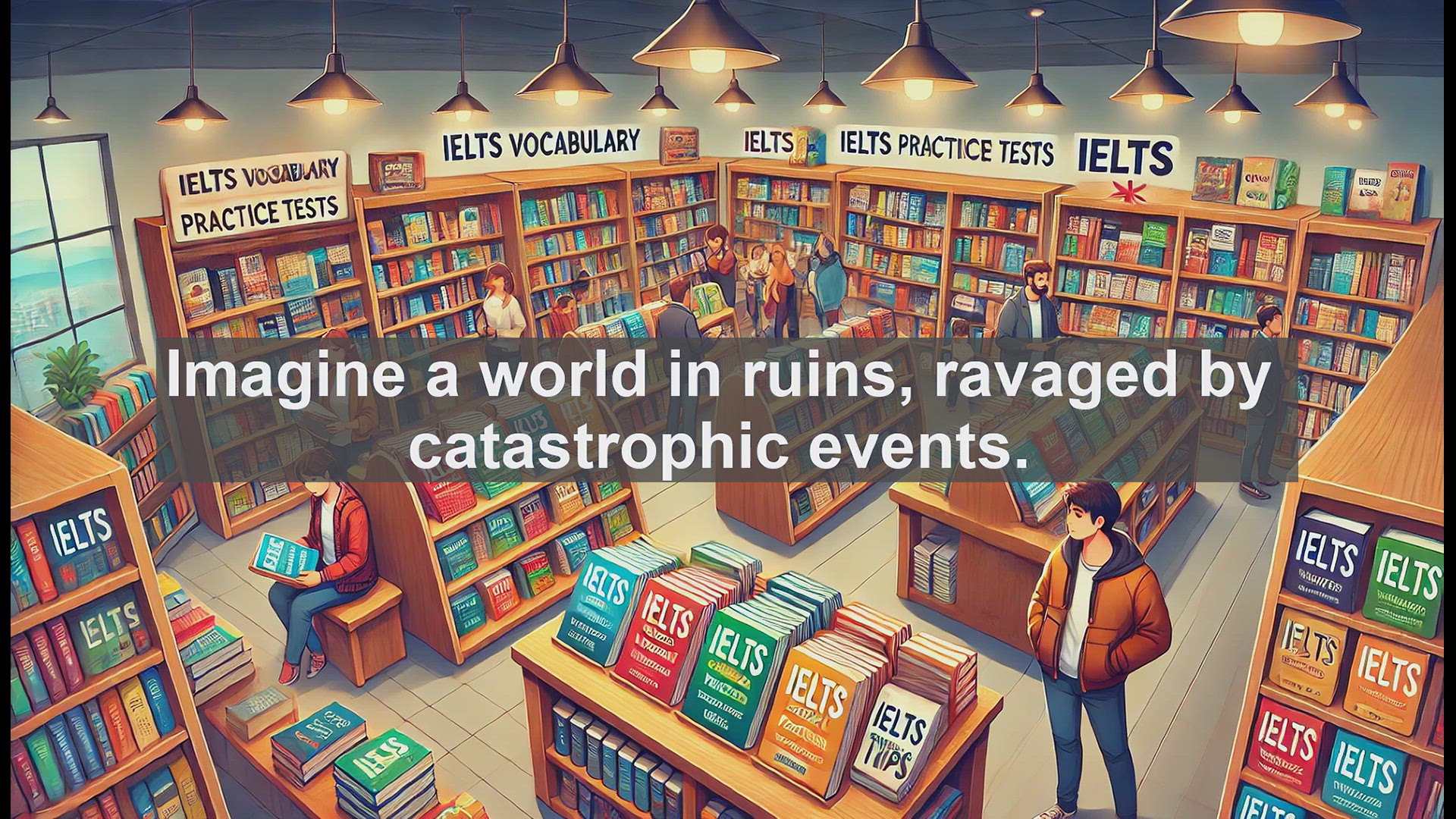 'Video thumbnail for 2000 Must Know IELTS 9.0 Vocabulary - Mastering 'Apocalyptic' for IELTS: A Powerful Adjective Explained'