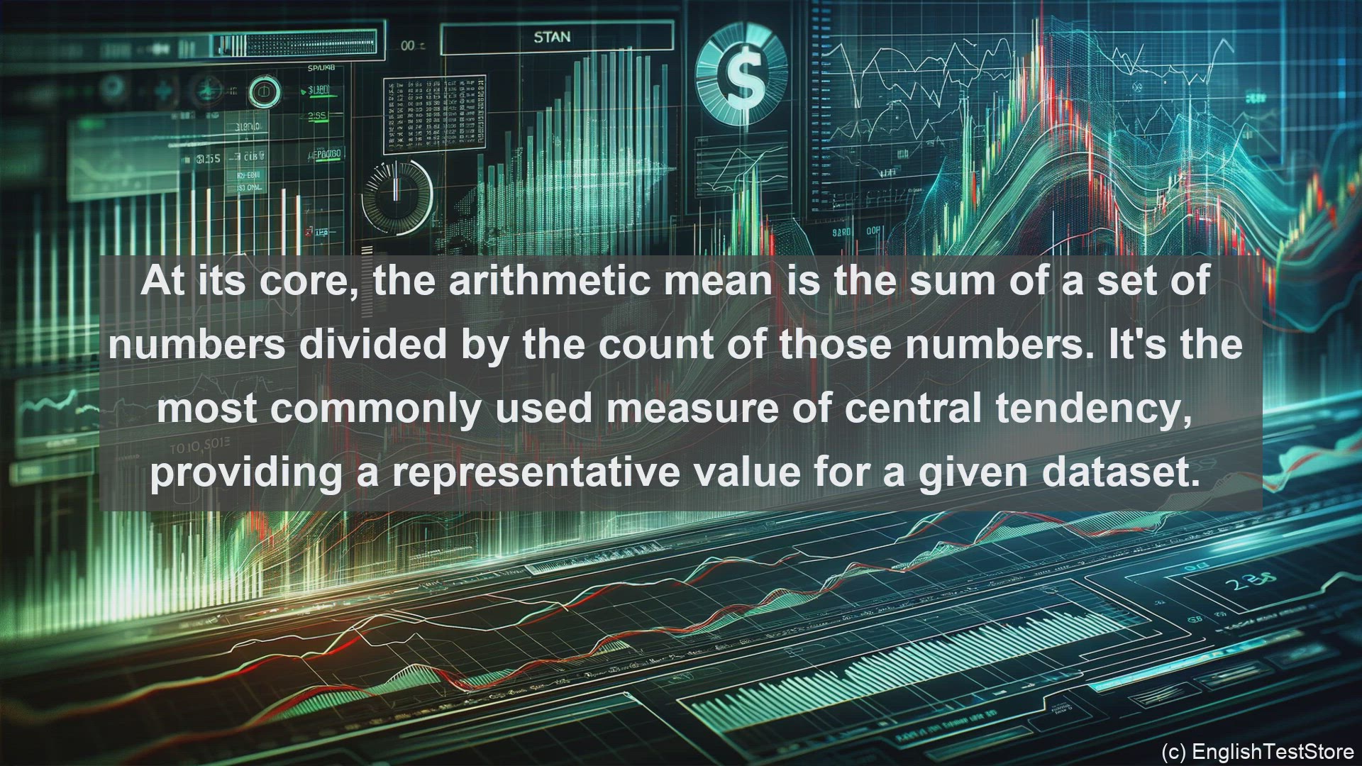 'Video thumbnail for Arithmetic mean in economics and finance'