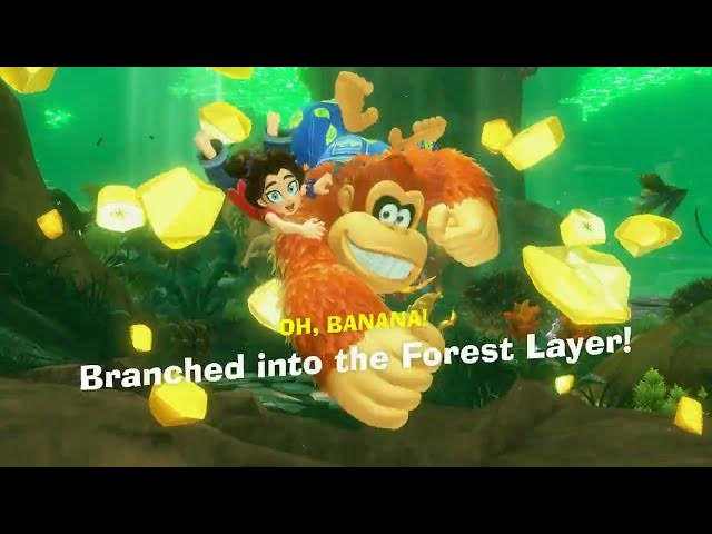 Video thumbnail for Donkey Kong Bananza - Center of The Divide SL 400: Take Other Branching Path | Enter Forest Layer