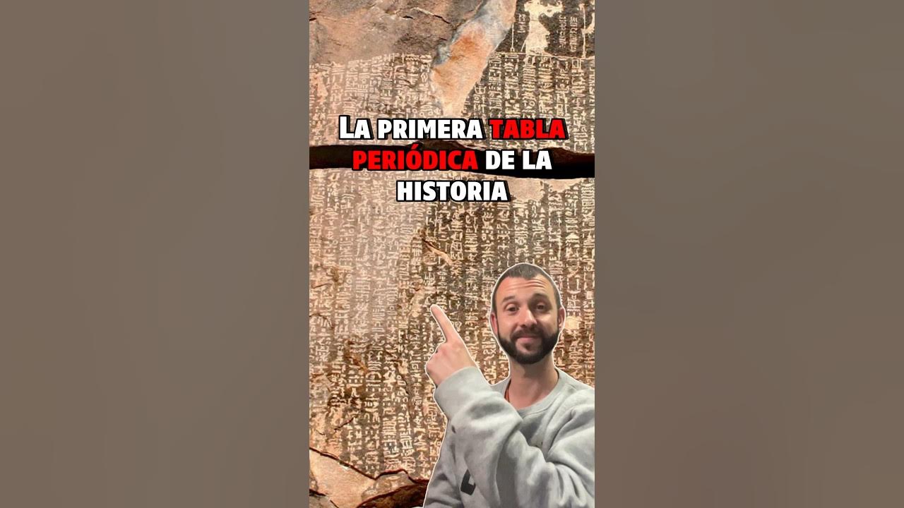 'Video thumbnail for 🤯 ¿La TABLA PERIÓDICA más ANTIGUA de la HISTORIA? 🧱(La Estela del Hambre) #short'