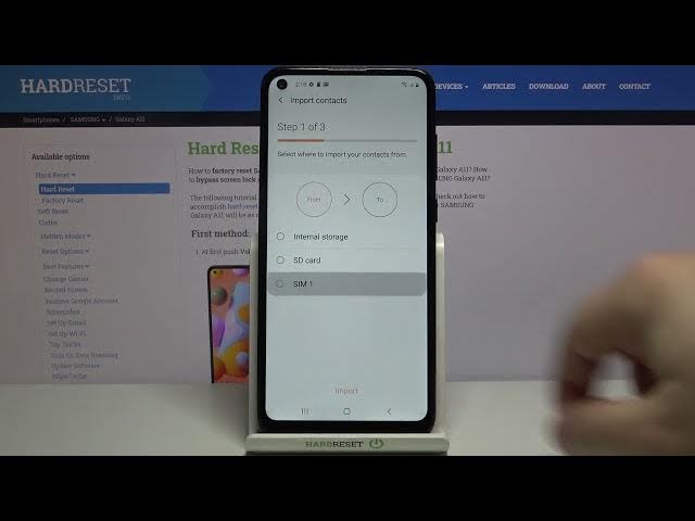 Video thumbnail for How to Copy Contacts on Samsung Galaxy A11 - Import Contacts