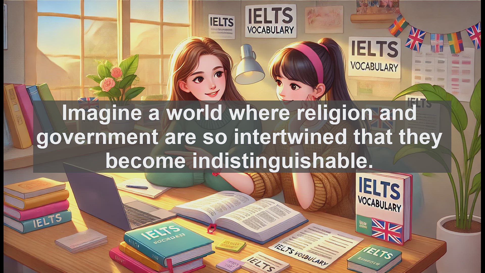 'Video thumbnail for 2000 Must Know IELTS 9.0 Vocabulary - Theocrasy: Understanding the Fusion of Religion and Government'