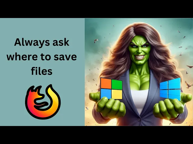 'Video thumbnail for How to Make Firefox 'Always ask you where to save files' on Windows 11 or 10 | GearUpWindows'