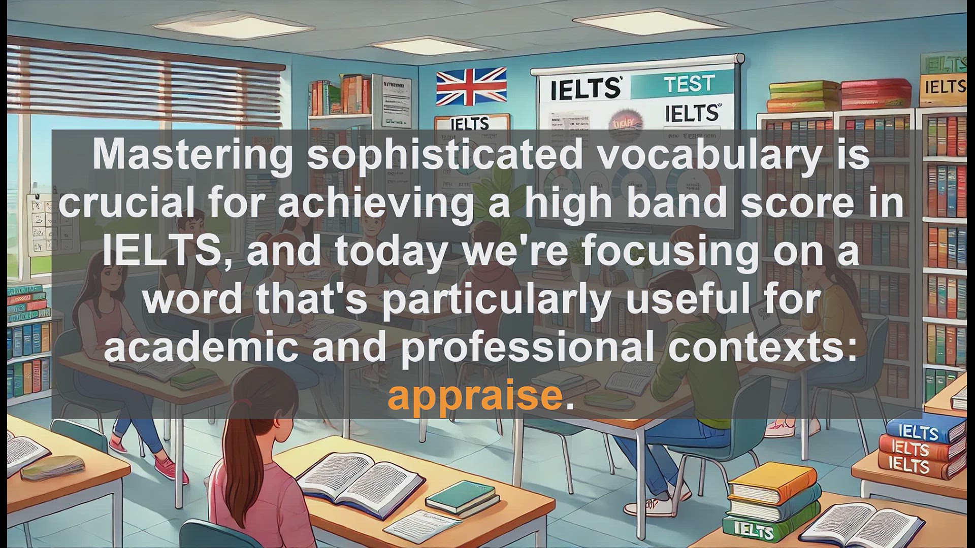'Video thumbnail for 5000 Must Know IELTS 8.0 Vocabulary - IELTS Vocabulary: How to Use 'Appraise' Effectively'