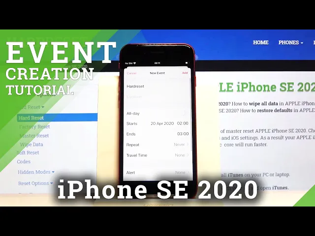 Video thumbnail for How to Add Event to Calendar on iPhone SE 2020 – Set Up Alert