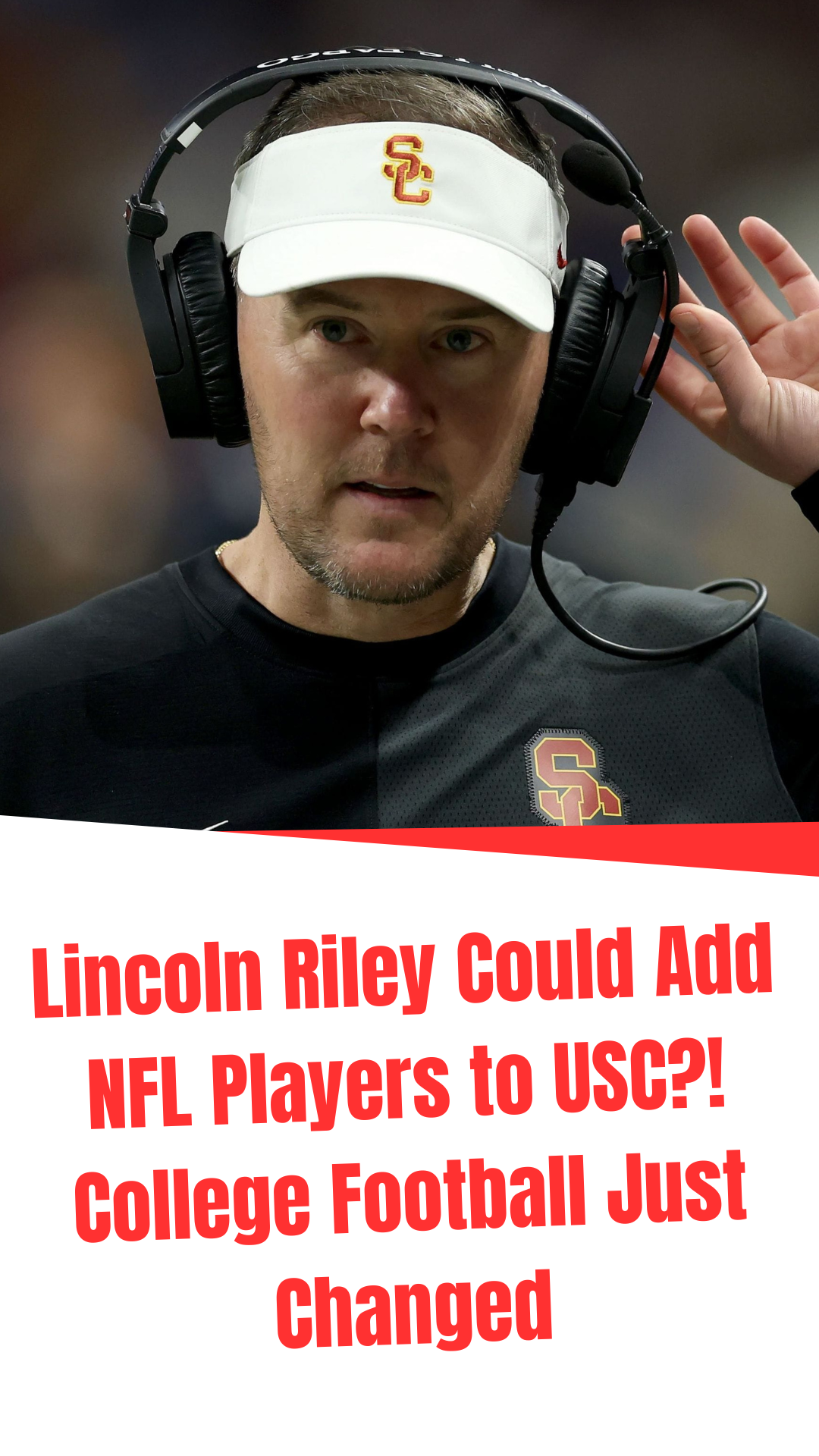 Video thumbnail for Lincoln Riley Could Add NFL Players to USC?! College Football Just Changed