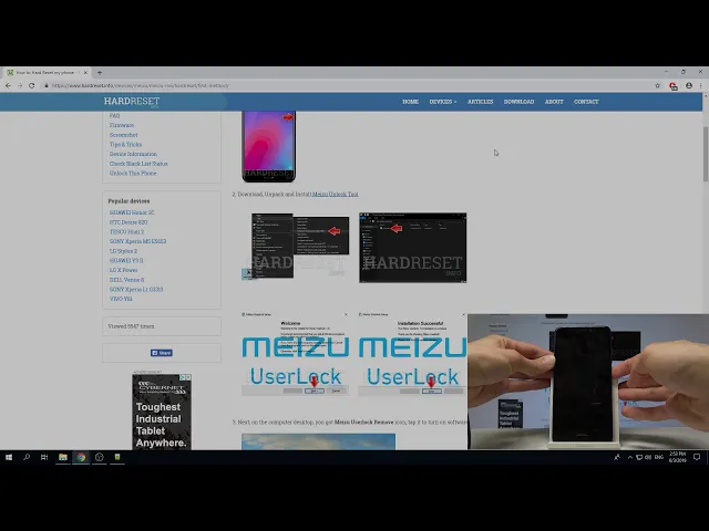 Video thumbnail for How to Bypass Google Verification on MEIZU M6 – Unlock FRP / Remove Google Lock
