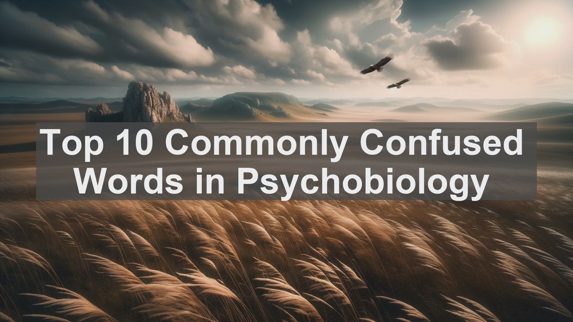 'Video thumbnail for Top 10 Commonly Confused Words in Psychobiology'