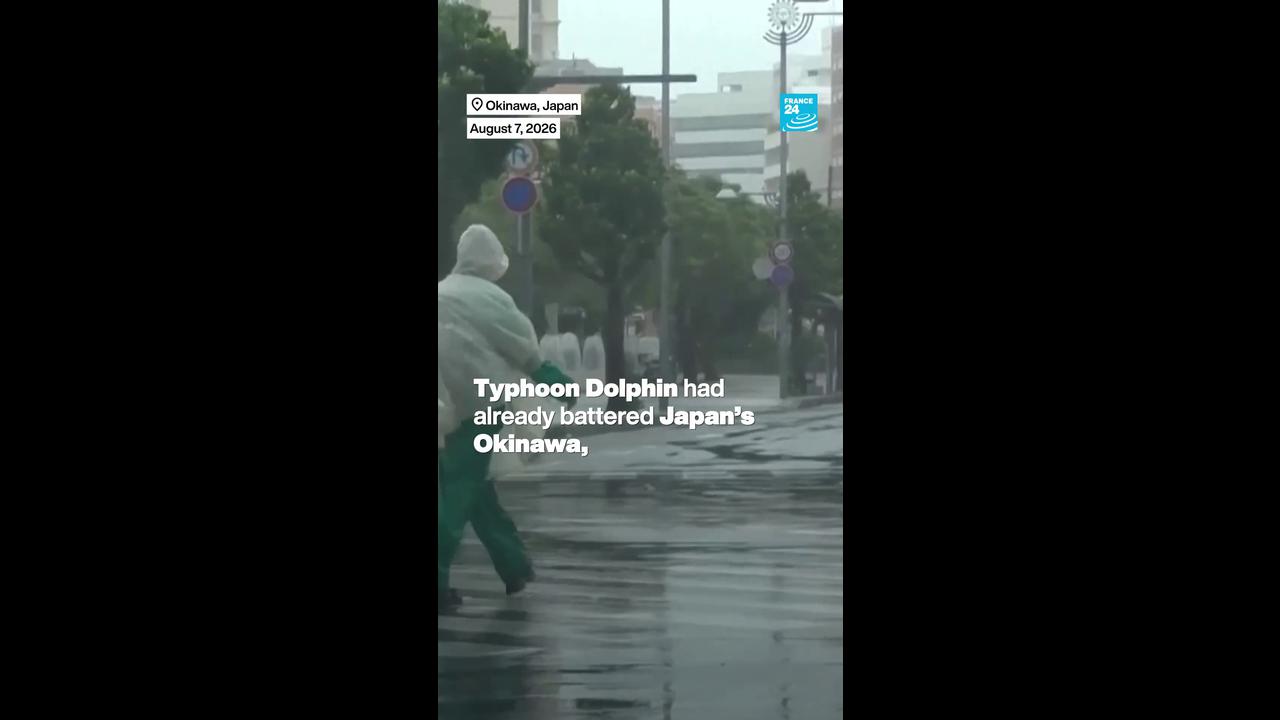 Video thumbnail for China: Tropical storm Dolphin causes floodings
