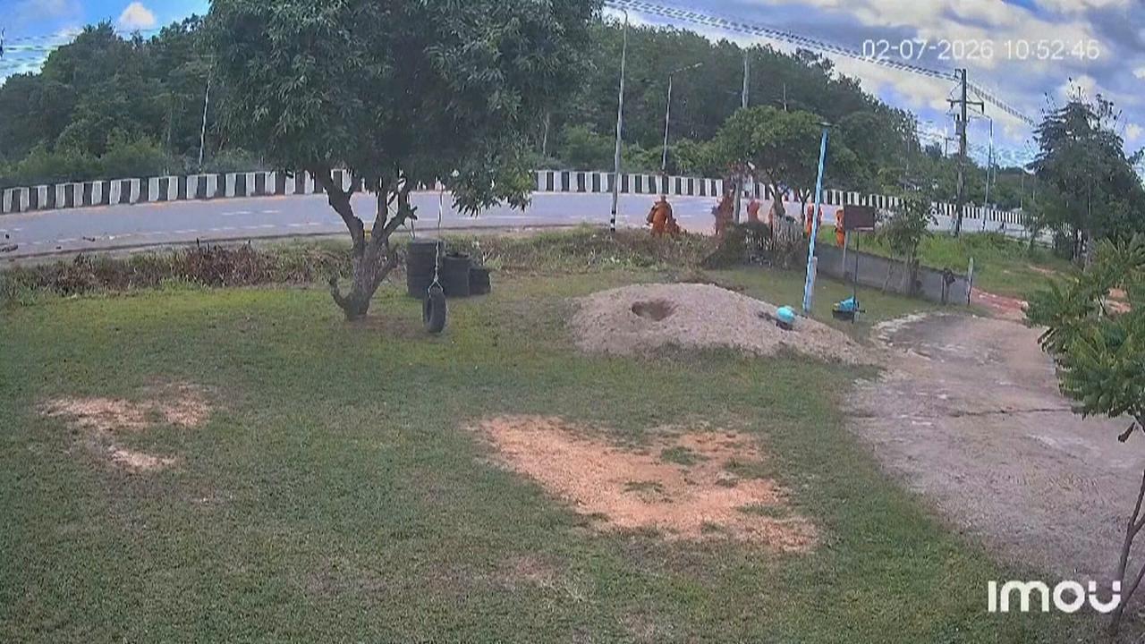 Video thumbnail for Video shows moment 11-year-old drives pickup truck into Buddhist procession