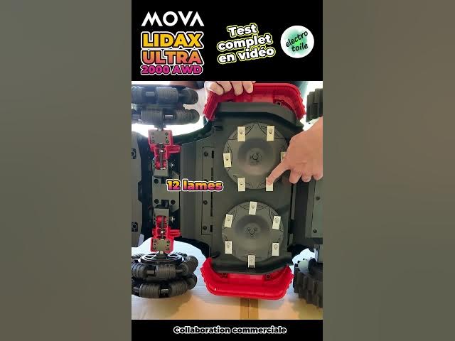 Video thumbnail for Un robot tondeuse à tout épreuve | Mova Lidax Ultra 2000 AWD