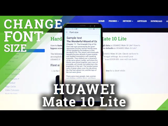 Video thumbnail for Display Settings on HUAWEI Mate 10 Lite – Set Up Font Size