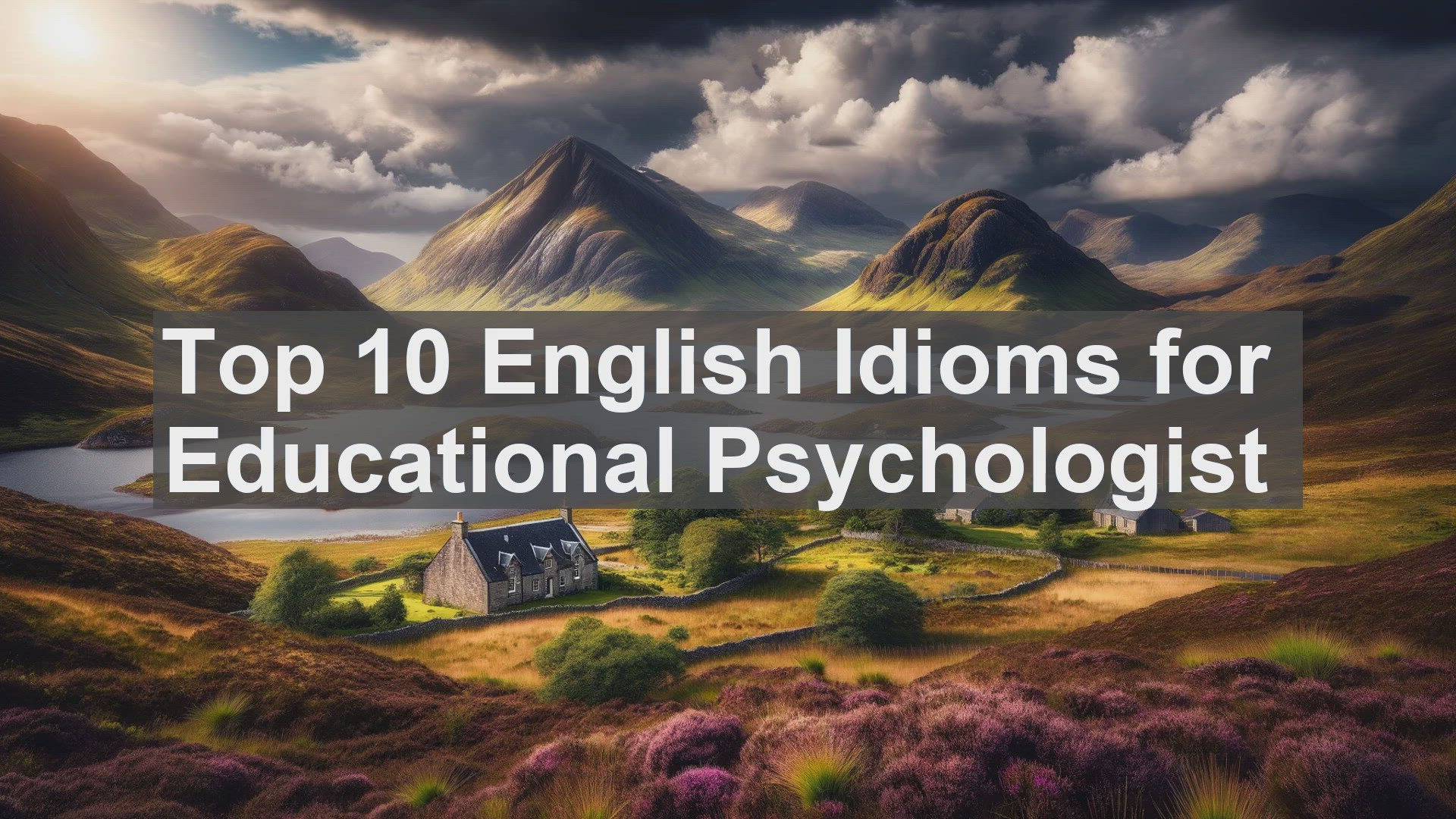 'Video thumbnail for Top 10 English Idioms for Educational Psychologist'