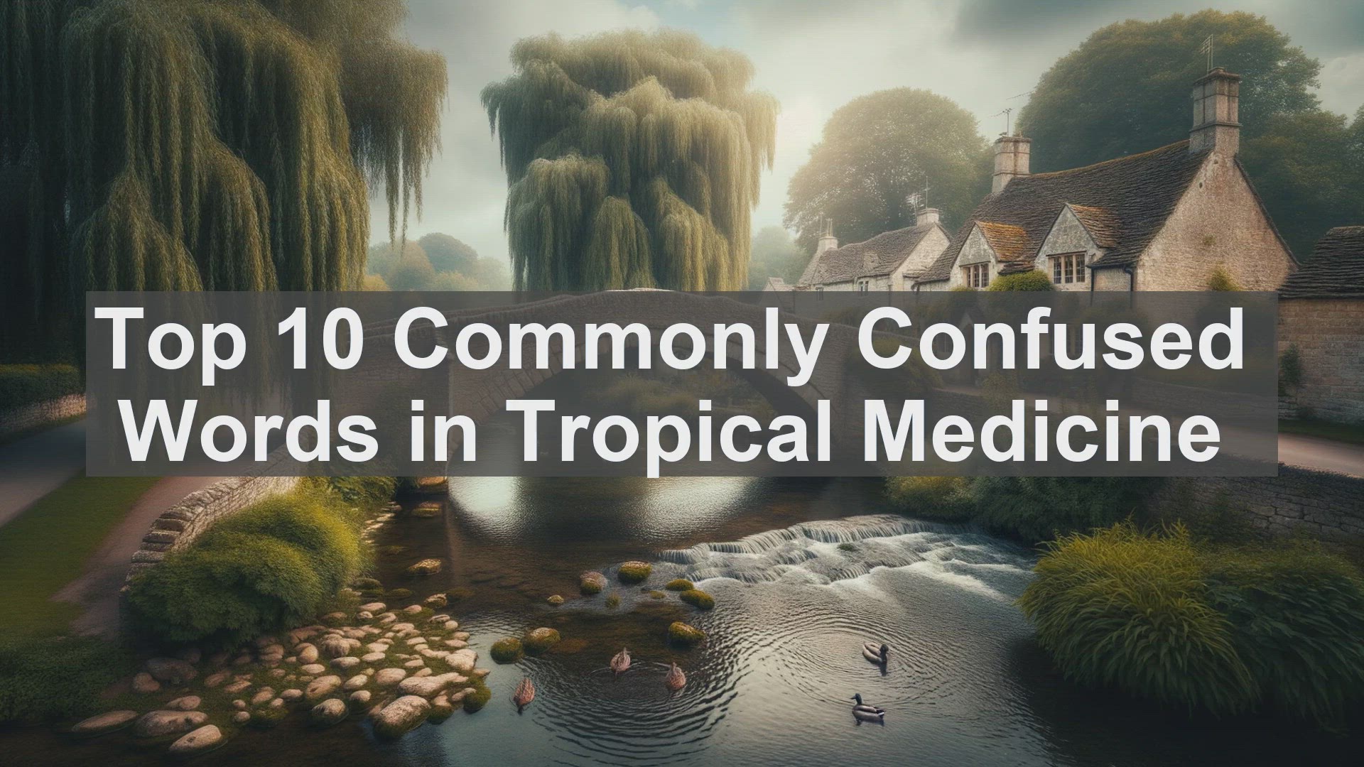 'Video thumbnail for Top 10 Commonly Confused Words in Tropical Medicine'