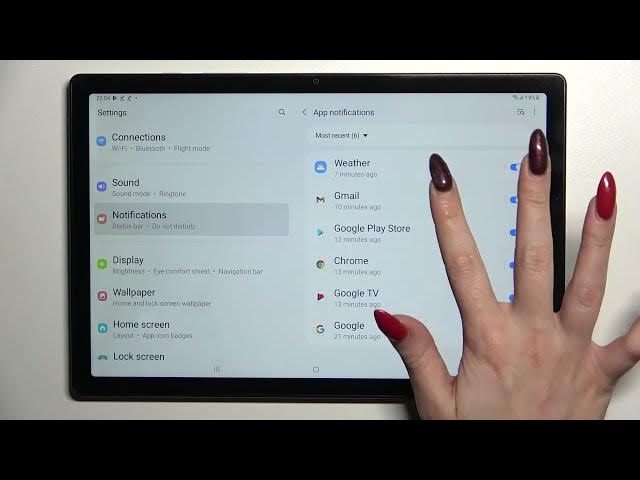 Video thumbnail for How to Turn On App Notifications on Galaxy Tab A8 2021 / Disable app notifications on Galaxy Tab A8