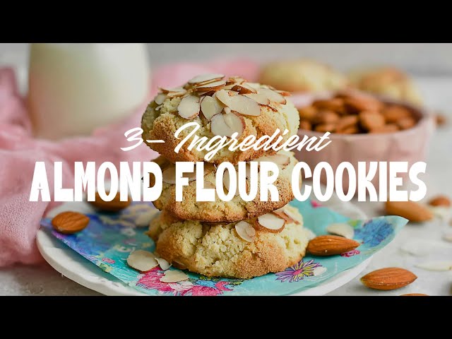 Video thumbnail for How to Make 3-Ingredient Almond Flour Cookies | Easy, Gluten-Free & Delicious