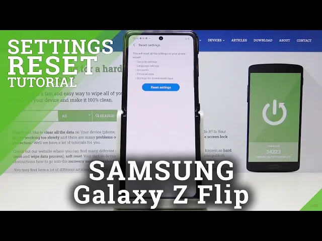 Video thumbnail for How to Reset Settings in SAMSUNG Galaxy Z Flip – Restore Defaults