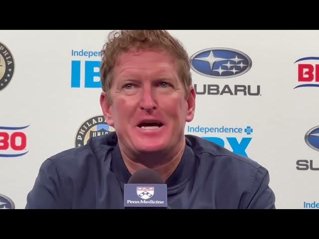Video thumbnail for Philadelphia Union head coach Jim Curtin following the loss to the Atlanta United