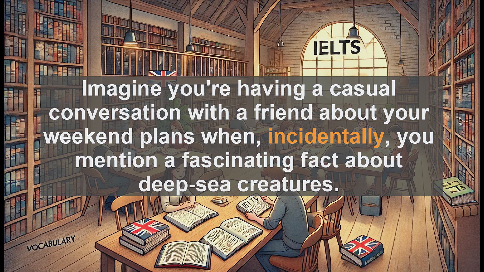 'Video thumbnail for 5000 Must Know IELTS 8.0 Vocabulary - Understanding 'Incidentally': A Useful Adverb for IELTS Success'