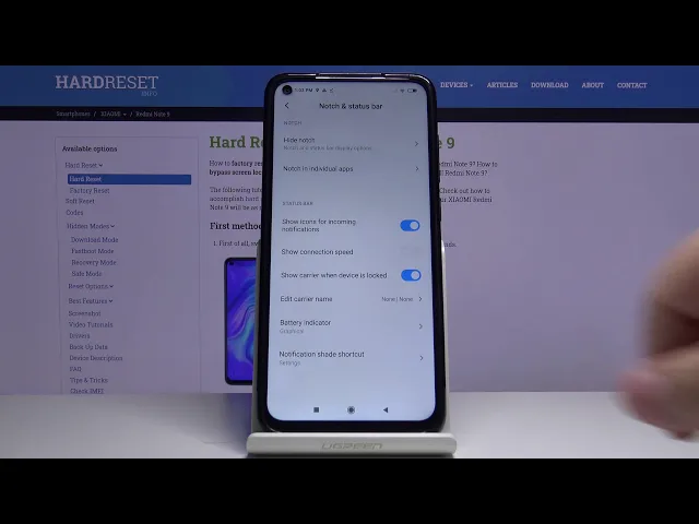 Video thumbnail for How to Enable Battery Percentage in XIAOMI Redmi Note 9 – Current Battery Level