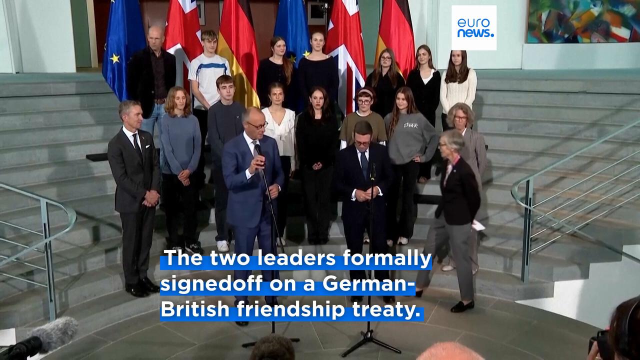 Video thumbnail for UK PM Burnham in Berlin: Russian threats and EU ties top agenda in first Germany visit