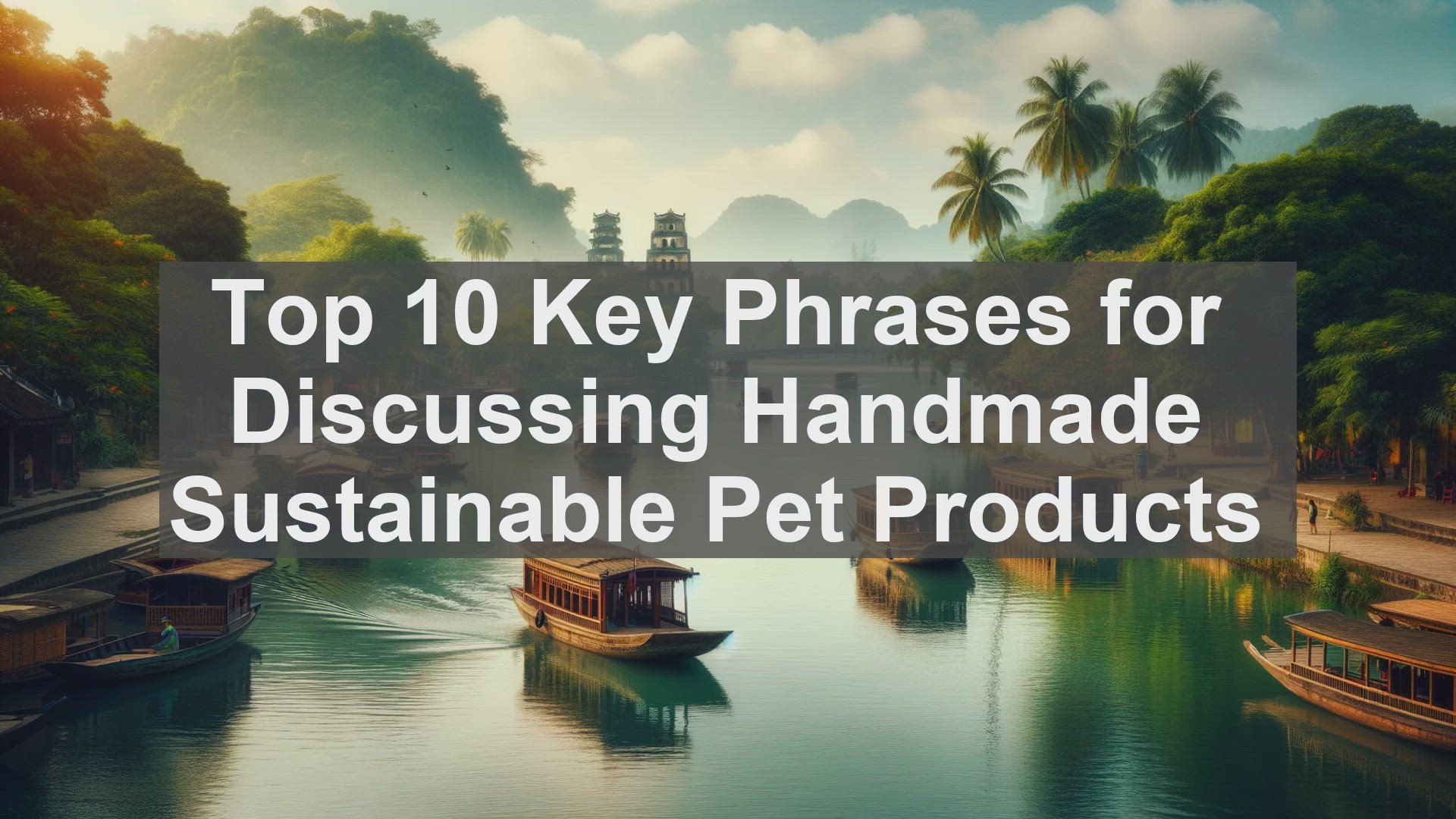 'Video thumbnail for Top 10 Key Phrases for Discussing Handmade Sustainable Pet Products'
