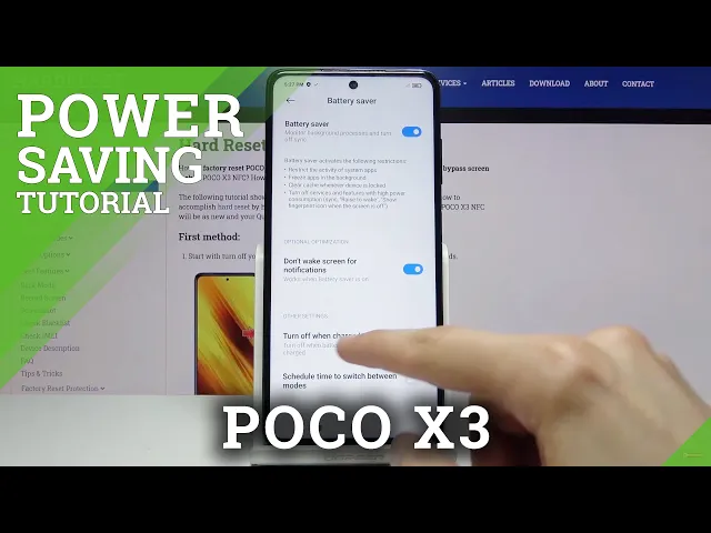 Video thumbnail for How to Activate Power Saving Mode in POCO X3 – Extend Battery Life