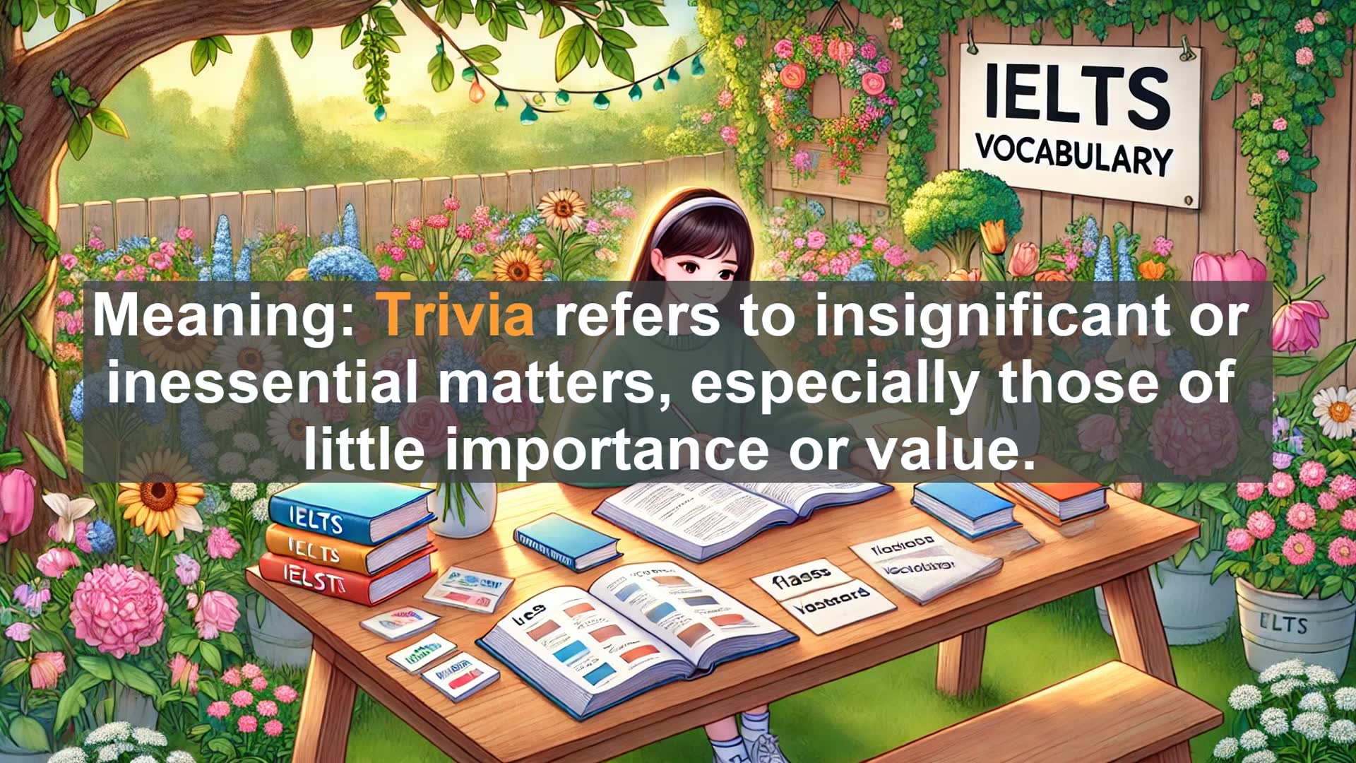 'Video thumbnail for 2000 Must Know IELTS 9.0 Vocabulary - The Surprising Story Behind 'Trivia': More Than Just Random Facts'