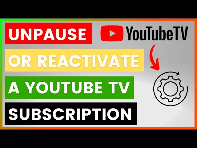 Video thumbnail for How To Unpause Or Reactivate A YouTube TV Subscription? [in 2025]