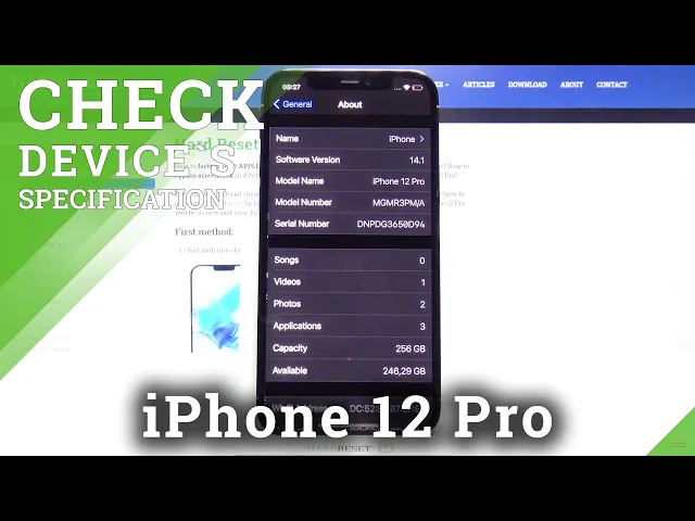 Video thumbnail for iPhone 12 Pro - How to Check Device Specification