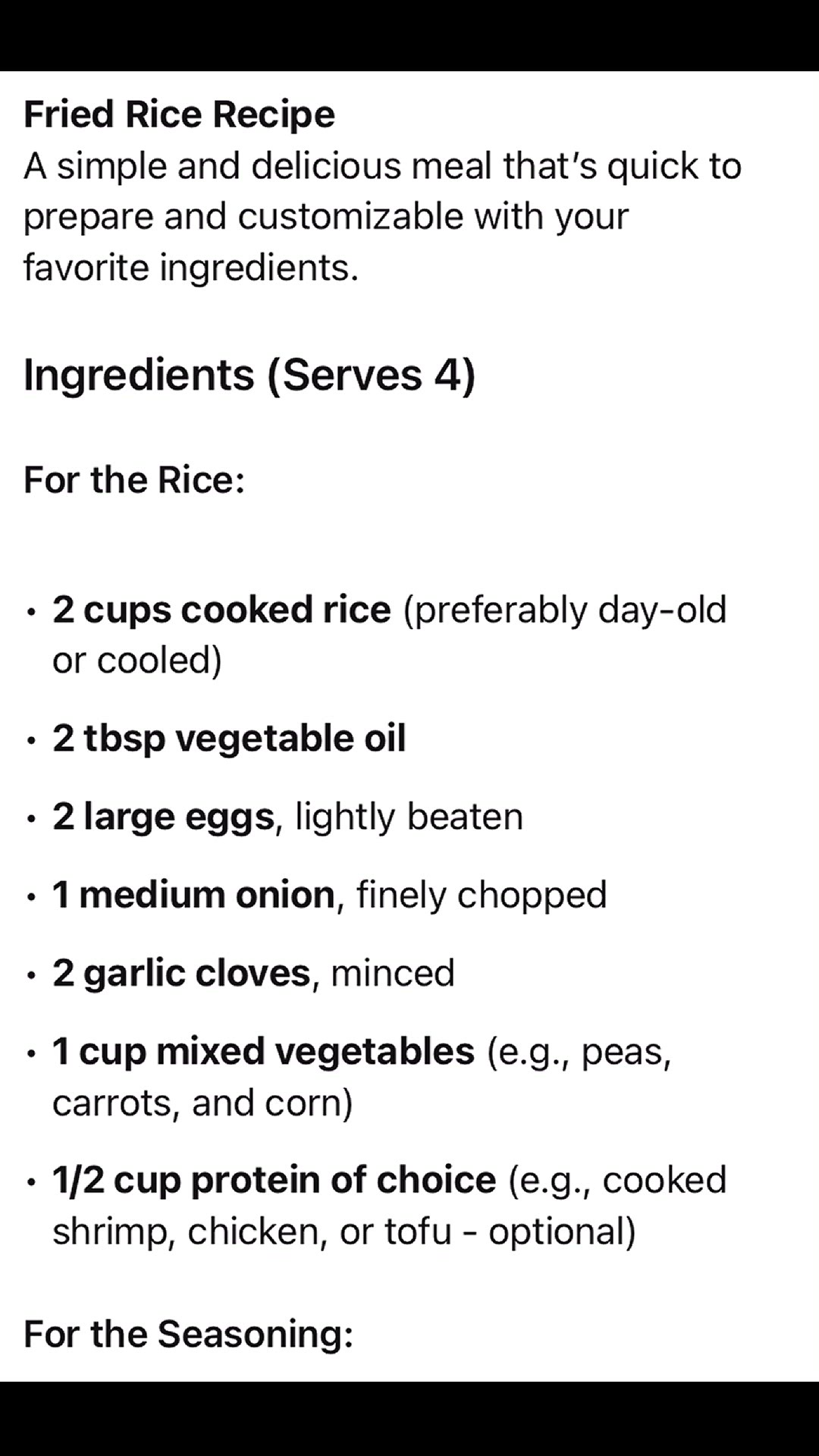 'Video thumbnail for Master the Art of Perfect Fried Rice in Just Few Minutes'