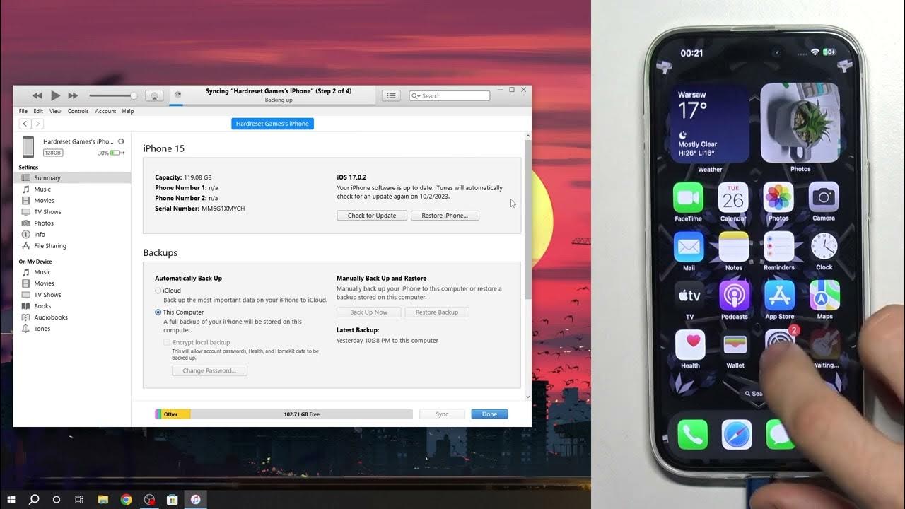 Video thumbnail for How To Factory Reset iPhone 15 | iTunes Method
