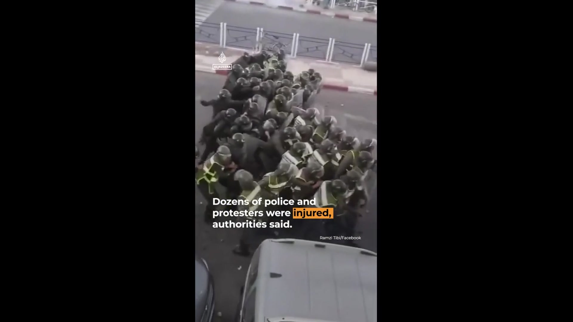 'Video thumbnail for Protesters and police clash as Morocco unrest escalates'