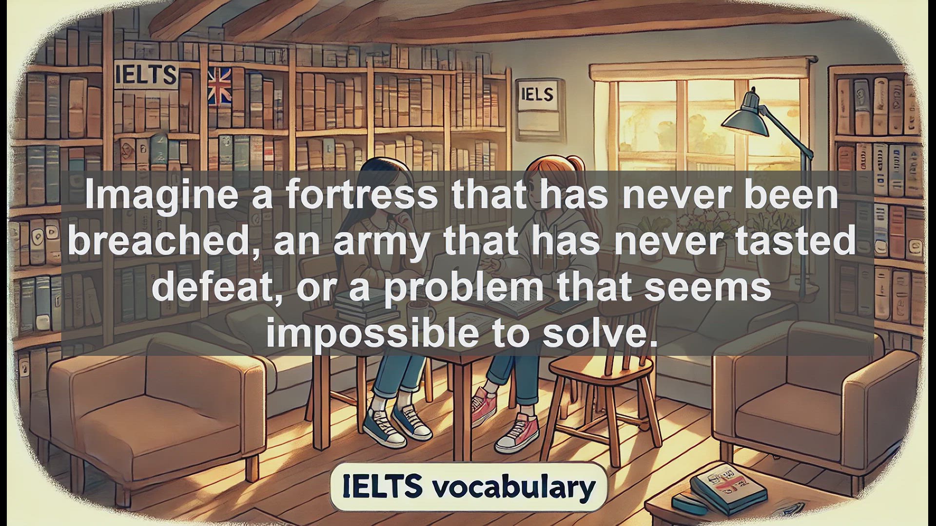 'Video thumbnail for 2000 Must Know IELTS 9.0 Vocabulary - Vincible: Understanding the Defeatable'